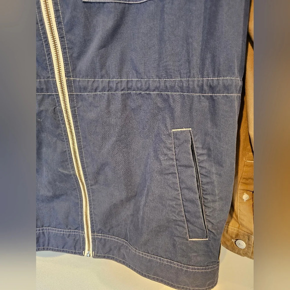 Analog Venturi Jacket Men's Size Medium Ink / Dark Khaki Hooded Full Zip AG - Picture 6 of 12